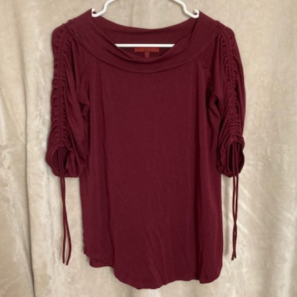 BUCKLE BKE Red 3/4 Sleeve Shirt